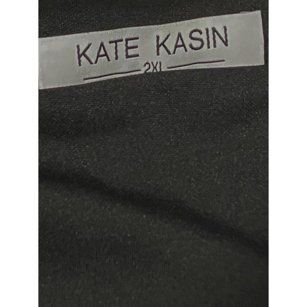 Kate Kasin Black Draped Wrap Skirt 2XL - Picture 6 of 7